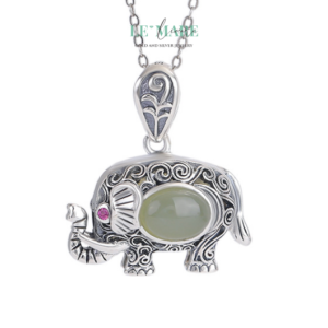 Dây Chuyền Ngọc Bích Ngọc Tượng – Dáng ngọc của trí tuệ và phúc lành BNDC08 Dây Chuyền Ngọc Bích Ngọc Tượng – Dáng ngọc của trí tuệ và phúc lành BNDC08 Le'mare Jewelry LMJ