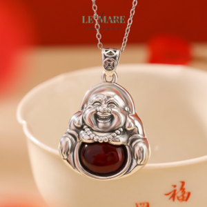 Dây Chuyền Ngọc Bích Bọc Bạc BNDC10