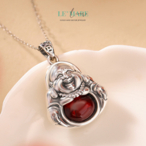 Dây Chuyền Ngọc Bích Bọc Bạc BNDC10 Dây Chuyền Ngọc Bích Bọc Bạc BNDC10 Le'mare Jewelry LMJ