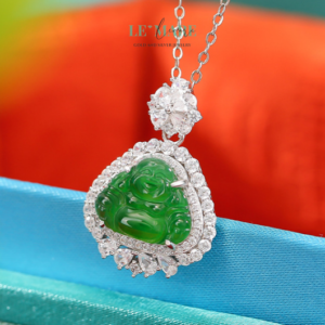 Dây Chuyền Ngọc Bích Bọc Bạc BNDC11 Dây Chuyền Ngọc Bích Bọc Bạc BNDC11 Le'mare Jewelry LMJ