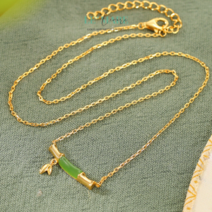 Dây Chuyền Ngọc Bích Bọc Bạc BNDC17 Dây Chuyền Ngọc Bích Bọc Bạc BNDC17 Le'mare Jewelry LMJ