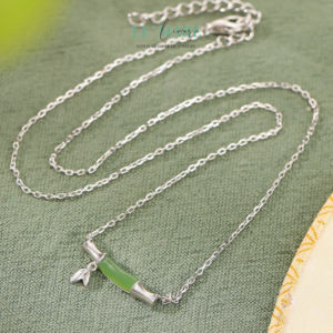 Dây Chuyền Ngọc Bích Bọc Bạc BNDC17 Dây Chuyền Ngọc Bích Bọc Bạc BNDC17 Le'mare Jewelry LMJ