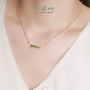 Dây Chuyền Ngọc Bích Bọc Bạc BNDC17 Dây Chuyền Ngọc Bích Bọc Bạc BNDC17 Le'mare Jewelry LMJ