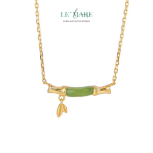 Dây Chuyền Ngọc Bích Bọc Bạc BNDC17 Dây Chuyền Ngọc Bích Bọc Bạc BNDC17 Le'mare Jewelry LMJ