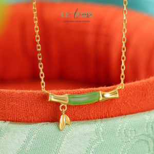 Dây Chuyền Ngọc Bích Bọc Bạc BNDC17 Dây Chuyền Ngọc Bích Bọc Bạc BNDC17 Le'mare Jewelry LMJ