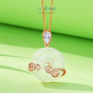 Dây chuyền ngọc bích nữ “Vân Tâm” – Nét đẹp mây ngọc giữa nhân gian BNDC21 Dây chuyền ngọc bích nữ “Vân Tâm” – Nét đẹp mây ngọc giữa nhân gian BNDC21 Le'mare Jewelry LMJ