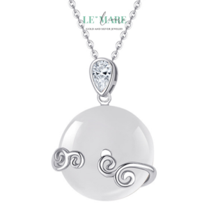 Dây chuyền ngọc bích nữ “Vân Tâm” – Nét đẹp mây ngọc giữa nhân gian BNDC21 Dây chuyền ngọc bích nữ “Vân Tâm” – Nét đẹp mây ngọc giữa nhân gian BNDC21 Le'mare Jewelry LMJ