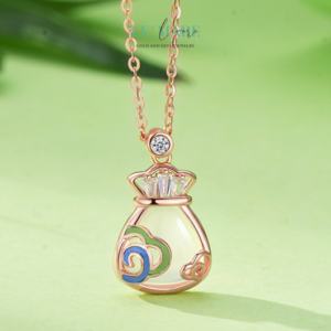 Dây Chuyền Ngọc Bích PHÚC KIM – Dấu ấn phồn vinh trong BNDC24 Dây Chuyền Ngọc Bích PHÚC KIM – Dấu ấn phồn vinh trong BNDC24 Le'mare Jewelry LMJ