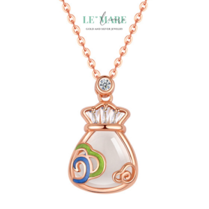 Dây Chuyền Ngọc Bích PHÚC KIM – Dấu ấn phồn vinh trong BNDC24 Dây Chuyền Ngọc Bích PHÚC KIM – Dấu ấn phồn vinh trong BNDC24 Le'mare Jewelry LMJ