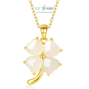 Dây Chuyền Ngọc Bích Lộc Diệp – Gieo một chiếc lá, nở bốn mùa may mắn BNDC25 Dây Chuyền Ngọc Bích Lộc Diệp – Gieo một chiếc lá, nở bốn mùa may mắn BNDC25 Le'mare Jewelry LMJ