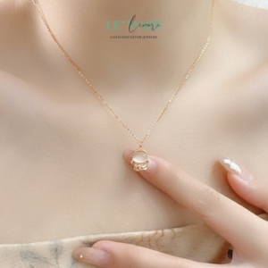 Dây Chuyền Bạc Ngọc Hoà Điền – Phật Trong Tâm BNDC27 Dây Chuyền Bạc Ngọc Hoà Điền – Phật Trong Tâm BNDC27 Le'mare Jewelry LMJ