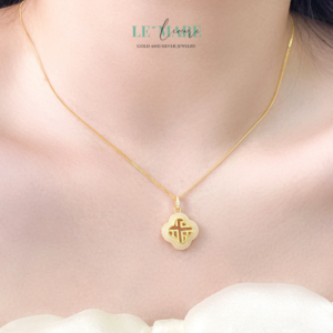 Dây Chuyền Ngọc Bích Bọc Bạc BNDC33 Dây Chuyền Ngọc Bích Bọc Bạc BNDC33 Le'mare Jewelry LMJ