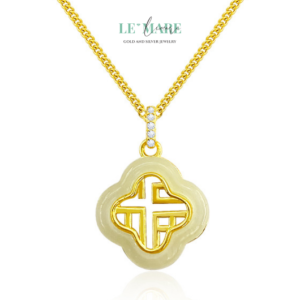 Dây Chuyền Ngọc Bích Bọc Bạc BNDC33 Dây Chuyền Ngọc Bích Bọc Bạc BNDC33 Le'mare Jewelry LMJ