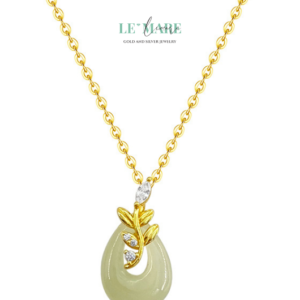 Ngọc Nhu – Dây chuyền ngọc bích nữ mang dáng hình của dịu dàng và bền bỉ BNDC35 Ngọc Nhu – Dây chuyền ngọc bích nữ mang dáng hình của dịu dàng và bền bỉ BNDC35 Le'mare Jewelry LMJ