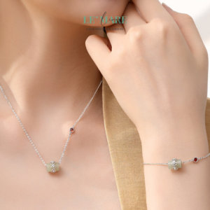 Dây Chuyền Ngọc Bích Trụ Tâm – Dây chuyền ngọc bích nữ mang hình hài của vững chãi và yêu thương BNDC36 Dây Chuyền Ngọc Bích Trụ Tâm – Dây chuyền ngọc bích nữ mang hình hài của vững chãi và yêu thương BNDC36 Le'mare Jewelry LMJ