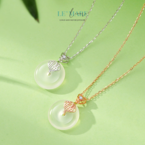 Dây Chuyền Ngọc Bích Vượng Cát – Mang phúc lành đậu nhẹ lên tim BNDC40