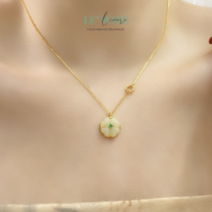 Luckette – Dây chuyền ngọc bích nữ mang may mắn đến gần trái tim BNDC41 Luckette – Dây chuyền ngọc bích nữ mang may mắn đến gần trái tim BNDC41 Le'mare Jewelry LMJ