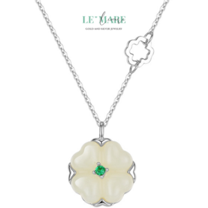 Luckette – Dây chuyền ngọc bích nữ mang may mắn đến gần trái tim BNDC41 Luckette – Dây chuyền ngọc bích nữ mang may mắn đến gần trái tim BNDC41 Le'mare Jewelry LMJ