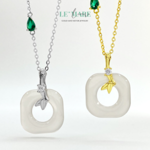 Dây Chuyền Ngọc Bích Trúc Tường – Vẻ Đẹp Thanh Cao Tựa Rừng Trúc Ngọc BNDC49