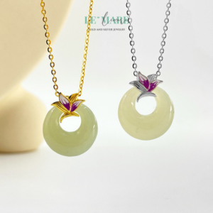 Dây chuyền ngọc bích nữ "Tử Yên" – Nốt trầm của vẻ đẹp an lành BNDC52