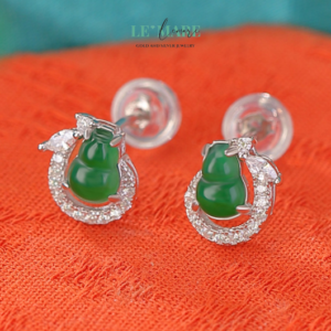 Khuyên tai Ngọc Bích nữ BNKT04