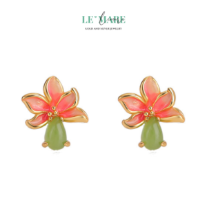 Khuyên tai Ngọc Bích nữ BNKT06 Khuyên tai Ngọc Bích nữ BNKT06 Le'mare Jewelry LMJ