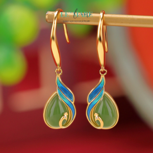 Khuyên tai Ngọc Bích nữ BNKT11 Khuyên tai Ngọc Bích nữ BNKT11 Le'mare Jewelry LMJ