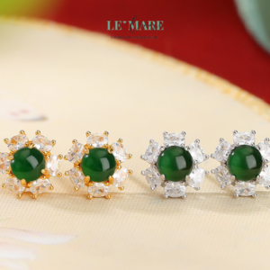 Khuyên tai Ngọc Bích nữ BNKT12