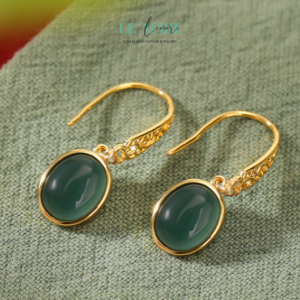 Khuyên tai Ngọc Bích nữ BNKT13 Khuyên tai Ngọc Bích nữ BNKT13 Le'mare Jewelry LMJ