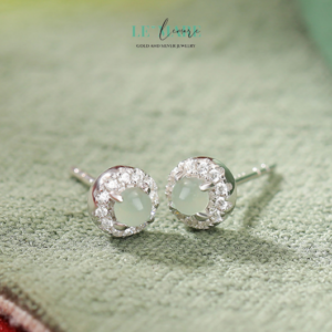 Khuyên tai Ngọc Bích nữ BNKT17 Khuyên tai Ngọc Bích nữ BNKT17 Le'mare Jewelry LMJ