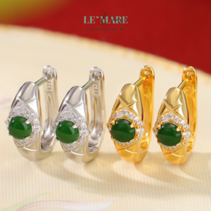 Khuyên tai Ngọc Bích nữ BNKT22