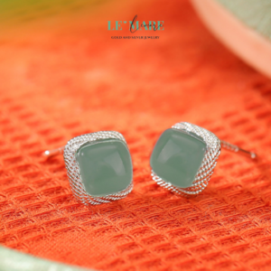 Khuyên tai Ngọc Bích nữ BNKT23 Khuyên tai Ngọc Bích nữ BNKT23 Le'mare Jewelry LMJ