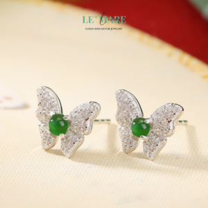 Khuyên tai Ngọc Bích nữ BNKT27