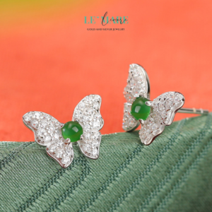 Khuyên tai Ngọc Bích nữ BNKT27 Khuyên tai Ngọc Bích nữ BNKT27 Le'mare Jewelry LMJ