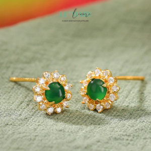 Khuyên tai Ngọc Bích nữ BNKT29 Khuyên tai Ngọc Bích nữ BNKT29 Le'mare Jewelry LMJ