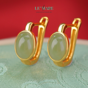 Khuyên tai Ngọc Bích nữ BNKT30