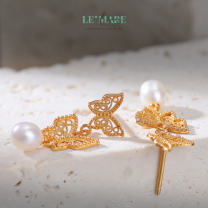 Khuyên tai Bạc nữ BNKT33 Khuyên tai Bạc nữ BNKT33 Le'mare Jewelry LMJ