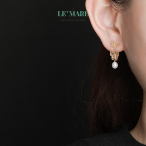 Khuyên tai Bạc nữ BNKT33 Khuyên tai Bạc nữ BNKT33 Le'mare Jewelry LMJ