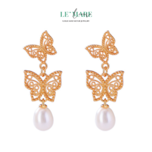 Khuyên tai Bạc nữ BNKT33 Khuyên tai Bạc nữ BNKT33 Le'mare Jewelry LMJ