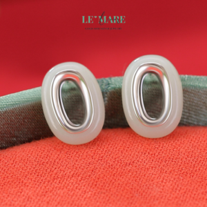 Khuyên tai Ngọc Bích nữ BNKT34 Khuyên tai Ngọc Bích nữ BNKT34 Le'mare Jewelry LMJ
