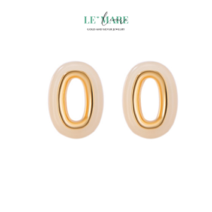 Khuyên tai Ngọc Bích nữ BNKT34 Khuyên tai Ngọc Bích nữ BNKT34 Le'mare Jewelry LMJ