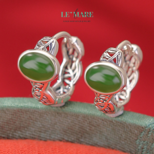 Khuyên tai Ngọc Bích nữ BNKT40