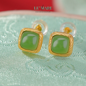 Khuyên tai bọc Bạc nữ BNKT43