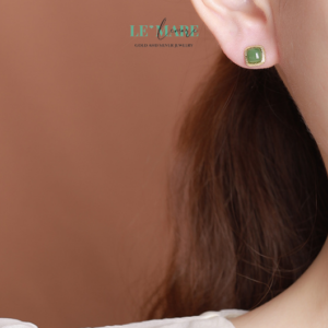 Khuyên tai bọc Bạc nữ BNKT43 Khuyên tai bọc Bạc nữ BNKT43 Le'mare Jewelry LMJ