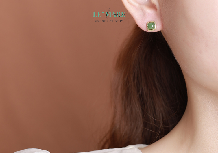 Khuyên tai bọc Bạc nữ BNKT43 Khuyên tai bọc Bạc nữ BNKT43 - Ảnh 4