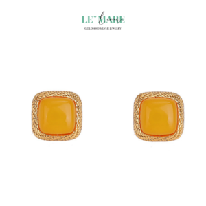 Khuyên tai Ngọc Bích nữ BNKT46 Khuyên tai Ngọc Bích nữ BNKT46 Le'mare Jewelry LMJ