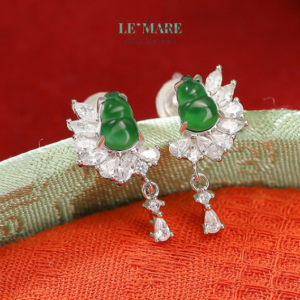 Alternative view of Khuyên tai Ngọc Bích nữ BNKT51