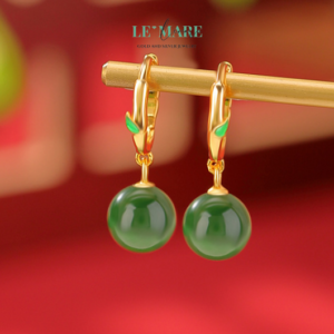 Khuyên tai Ngọc Bích nữ BNKT55