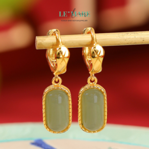 Alternative view of Khuyên tai Ngọc Bích nữ BNKT56