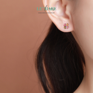 Khuyên tai Ngọc Bích BNKT59 Khuyên tai Ngọc Bích BNKT59 Le'mare Jewelry LMJ